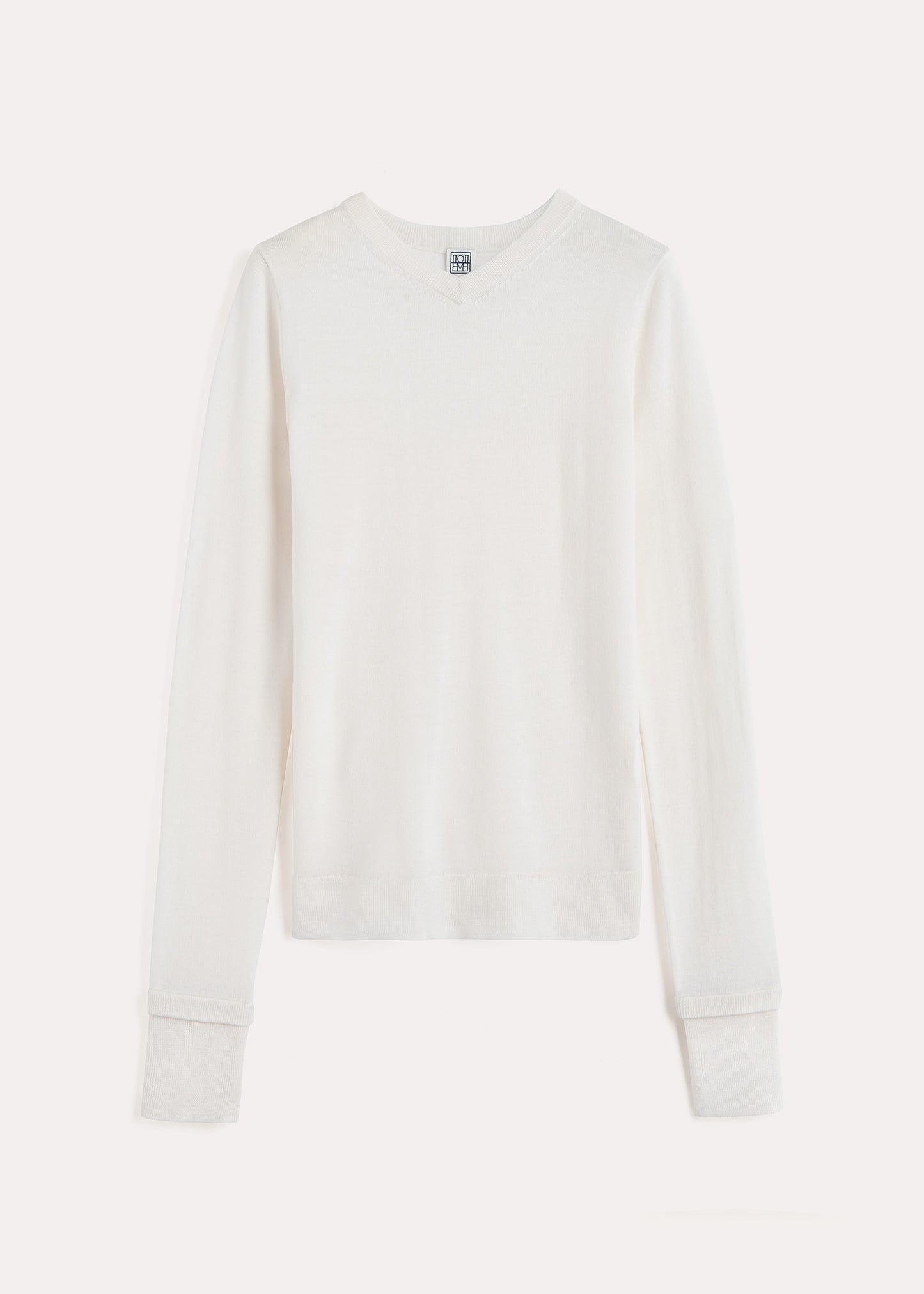 Two-Tone V-Neck Knit