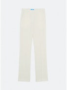 RECYCLED GABARDINE STRAIGHT PANTS. INVISIBLE ZIPPERS IN THE BOTTOM