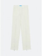 WIDE PANTS IN RECYCLED GABARDINE ZIPPED ON THE TOP OF THE LEG