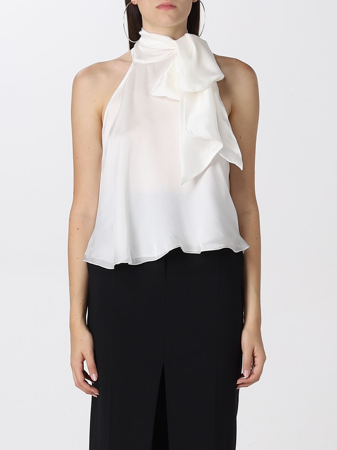 NECK TIE FLOWER CITY TOP
