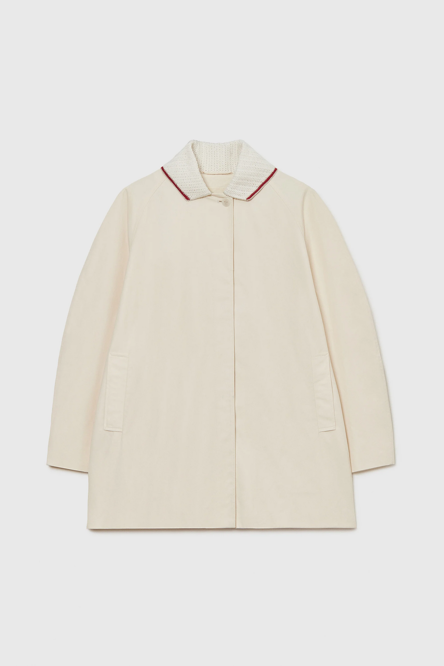 CROCHET COLLAR JACKET CREAM