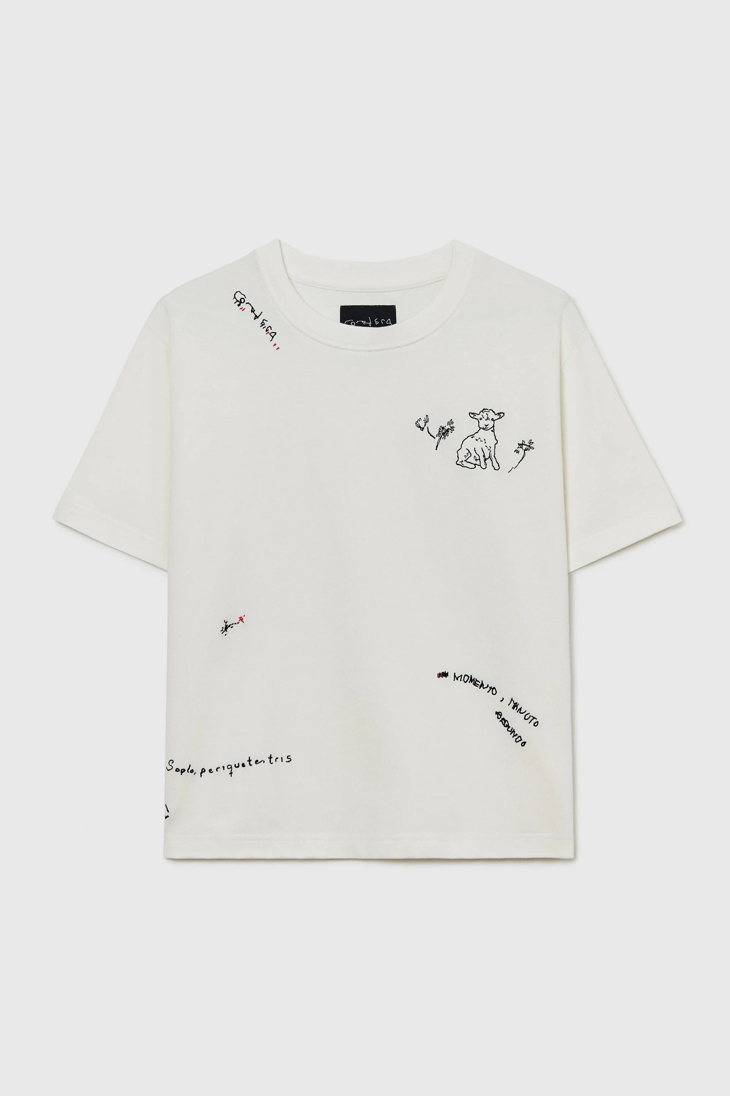 INSTANTE EMBROIDERED T-SHIRT WHITE