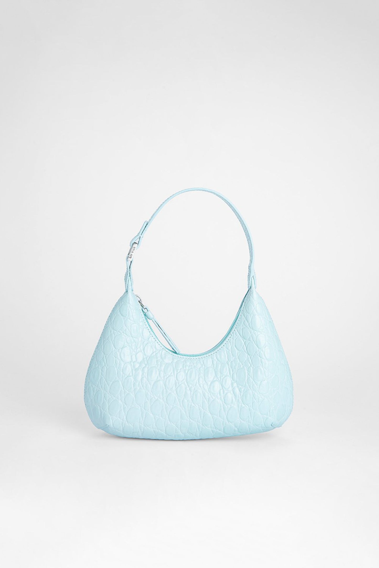 BABY AMBER ICE CIRCULAR CROCO EMBOSSED LEATHER