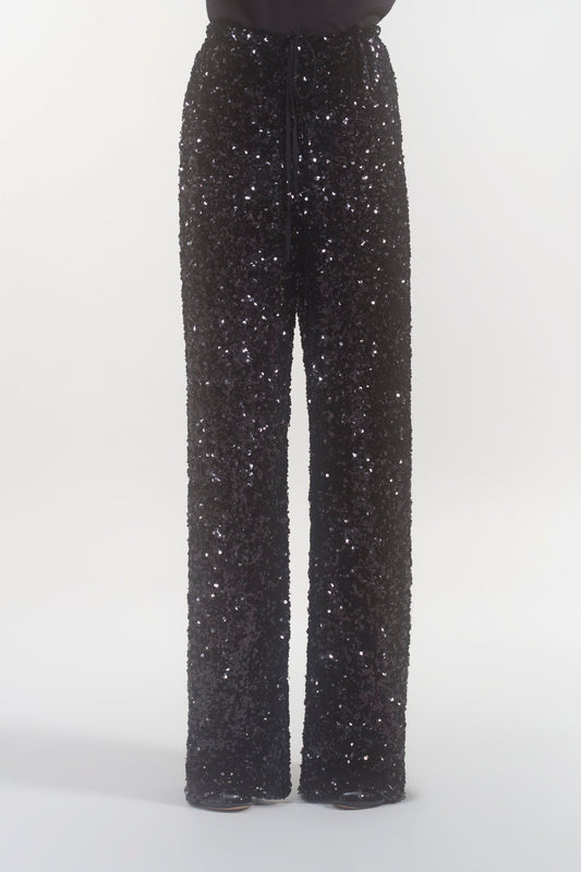 SEQUIN MOPPING PANTS