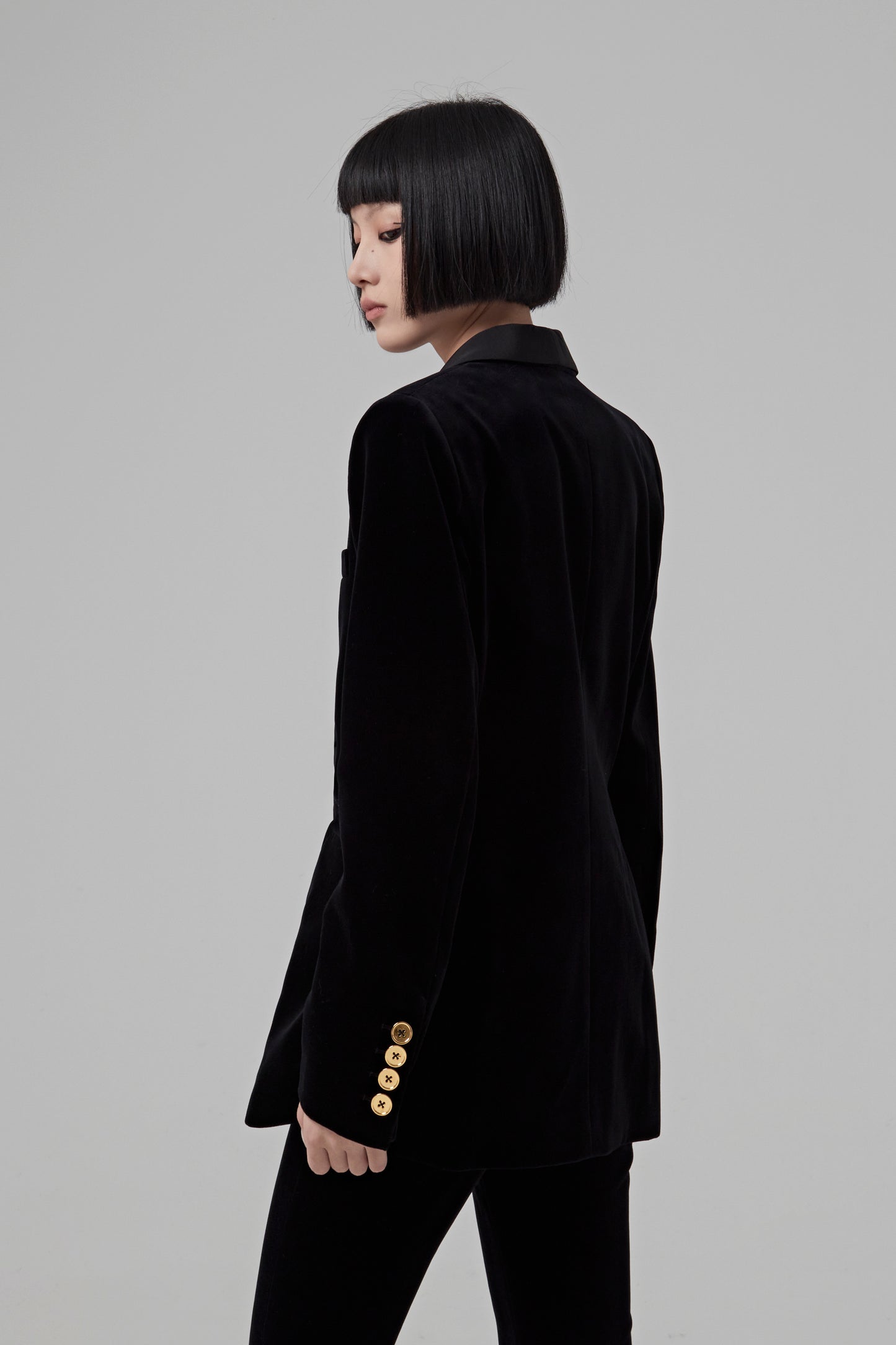 JEALOUSY BLACK HEART SMOKING BLAZER