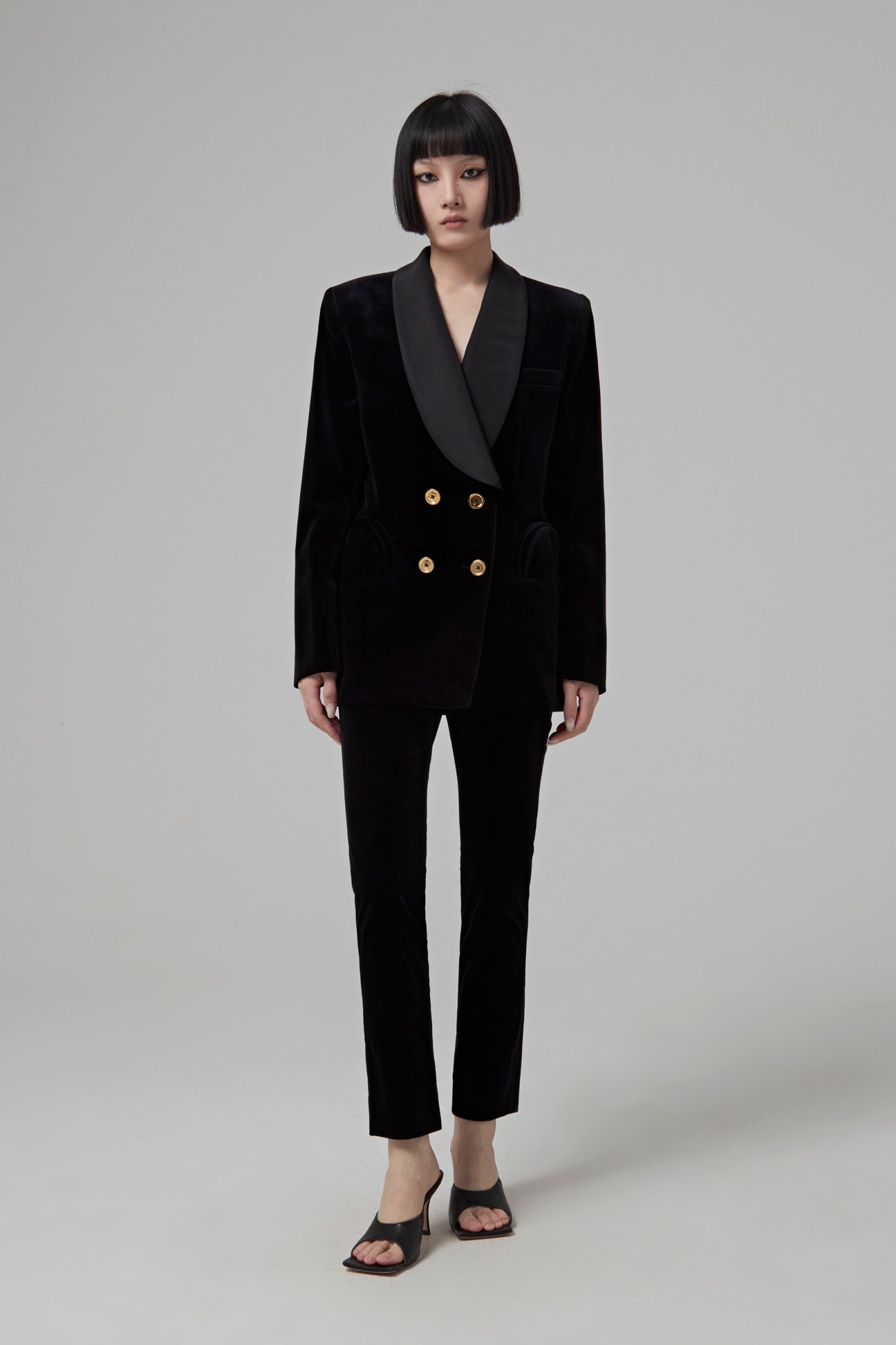 JEALOUSY BLACK HEART SMOKING BLAZER