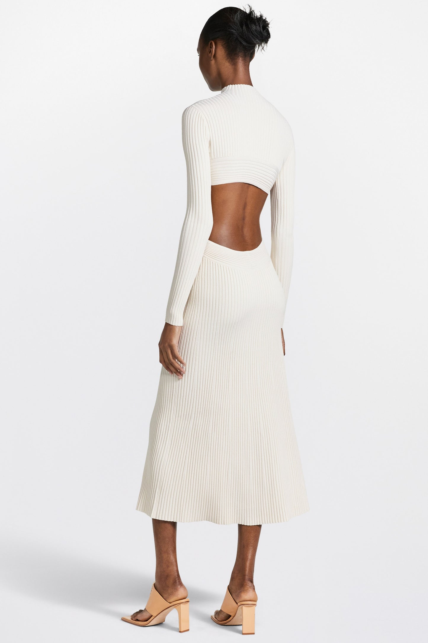 SPIRAL RIB DRESS