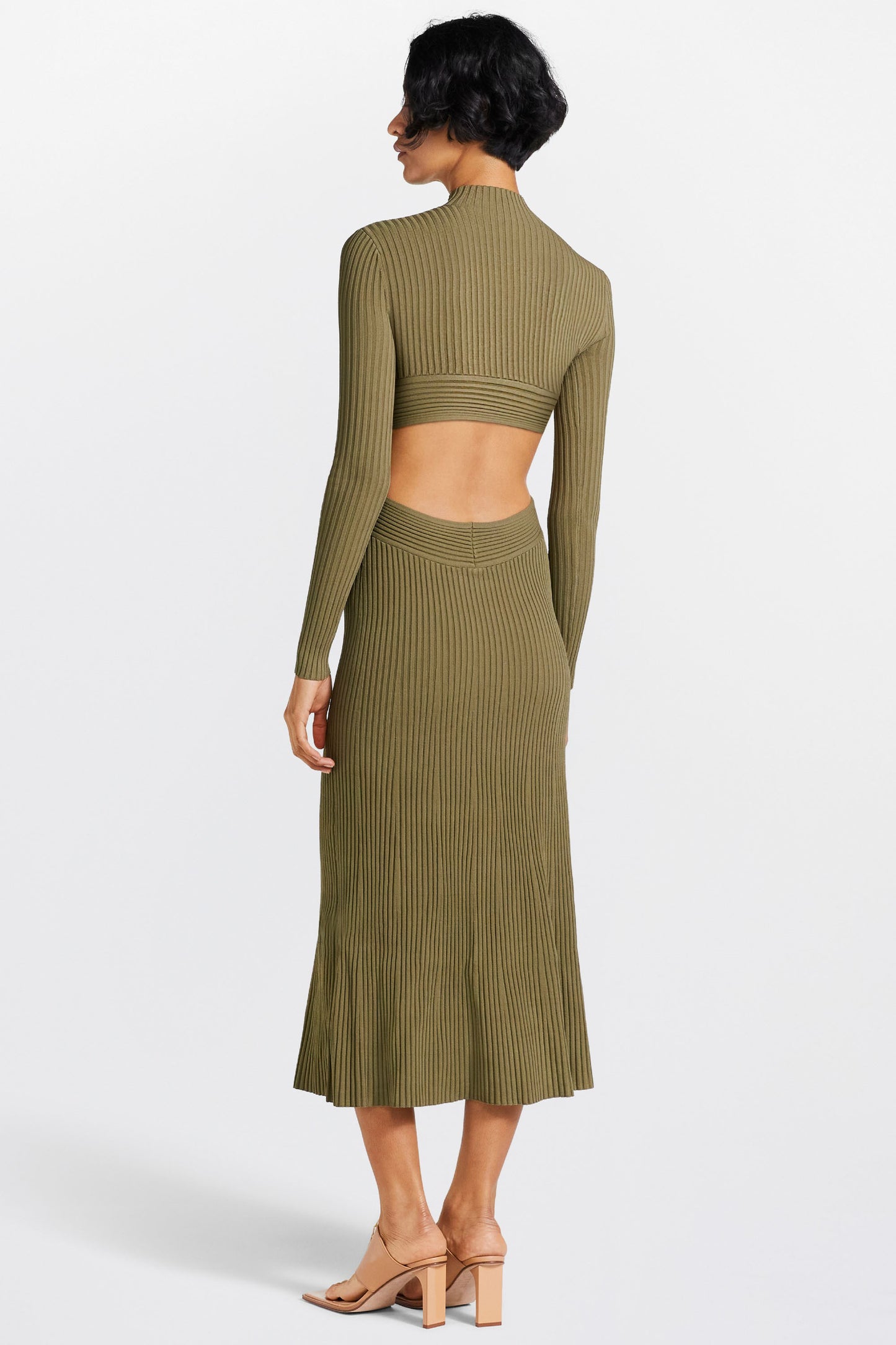 SPIRAL RIB DRESS