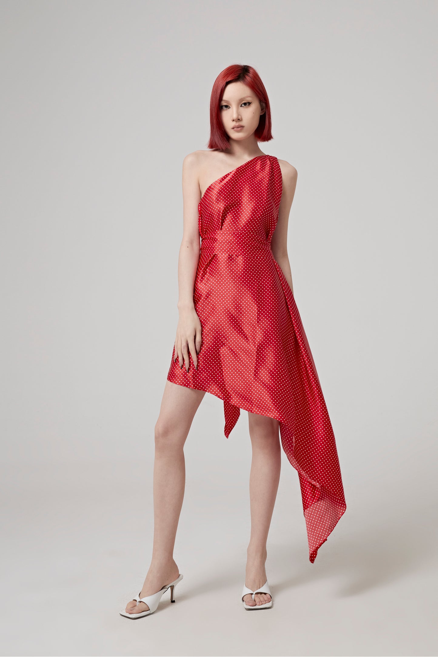 ONE SHOULDER MINI DRESS