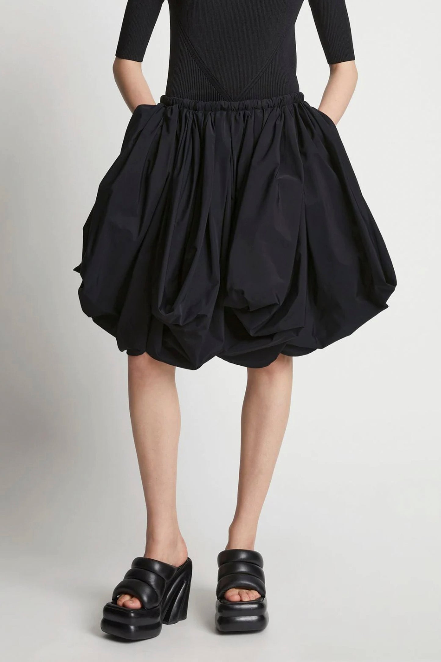 Technical Cotton Voluminous Skirt