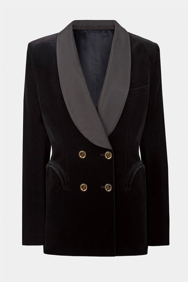 JEALOUSY BLACK HEART SMOKING BLAZER