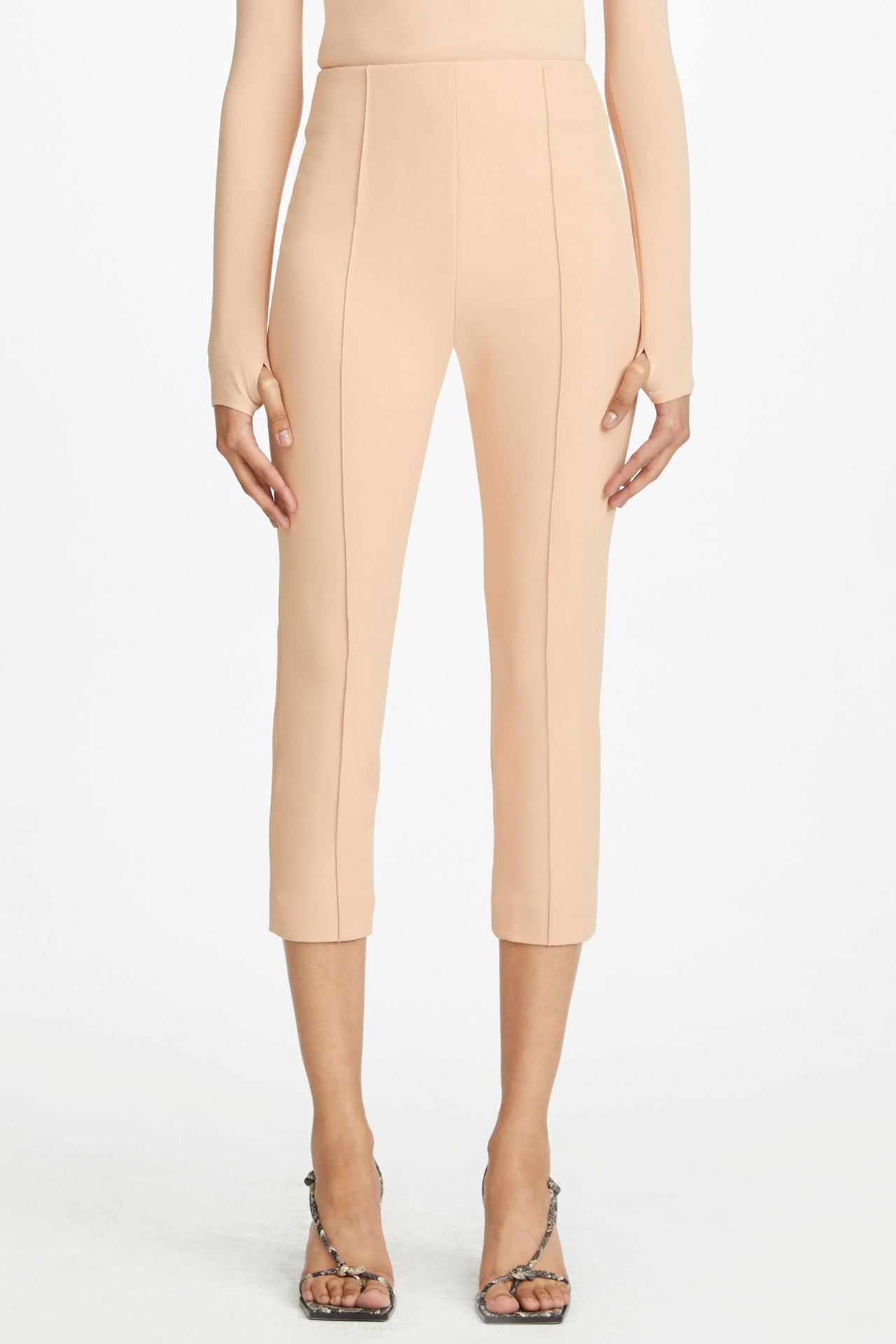 COMPACT STRETCH TUXEDO TROUSER