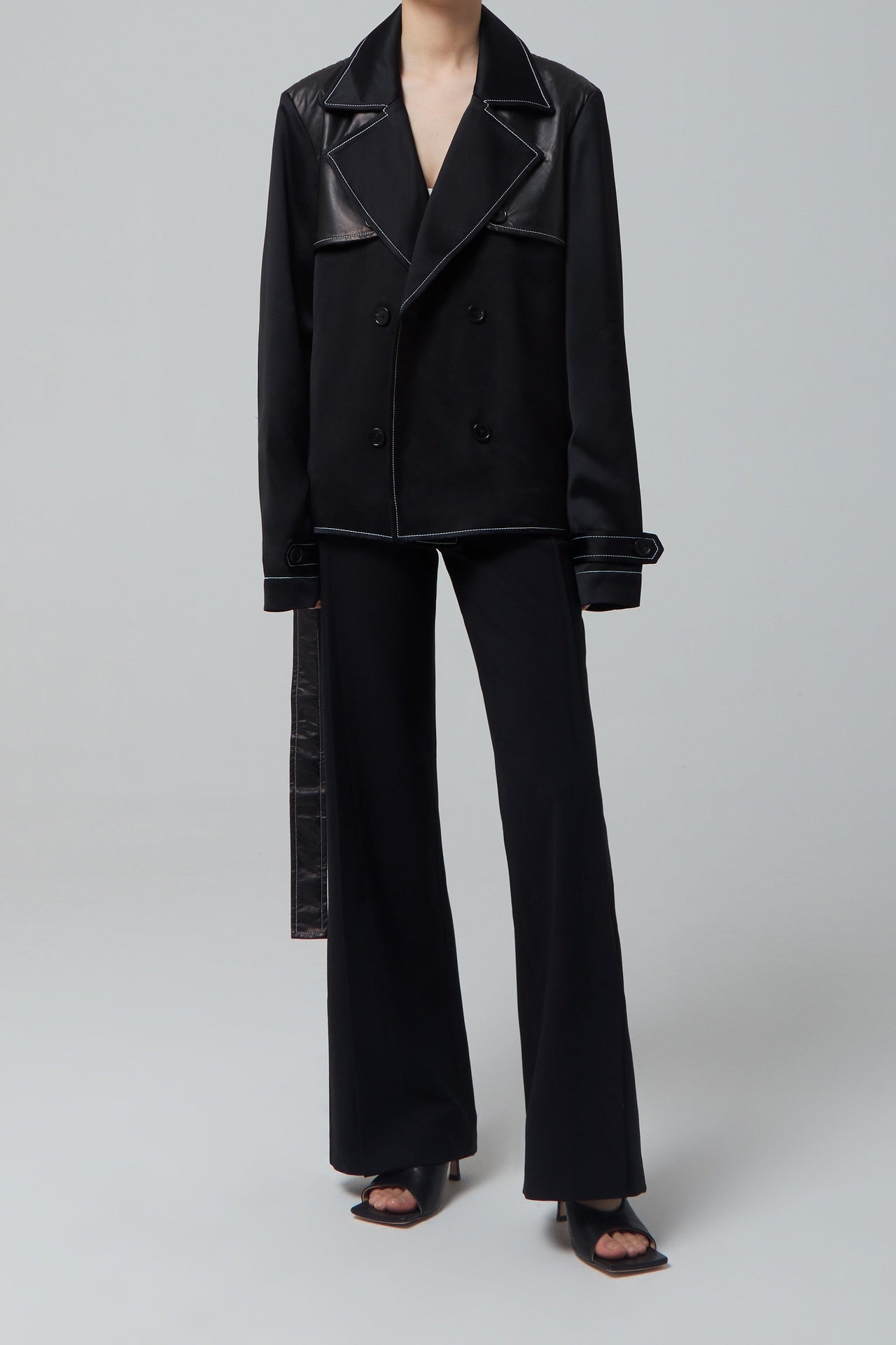 BLACK POCKET TROUSERS