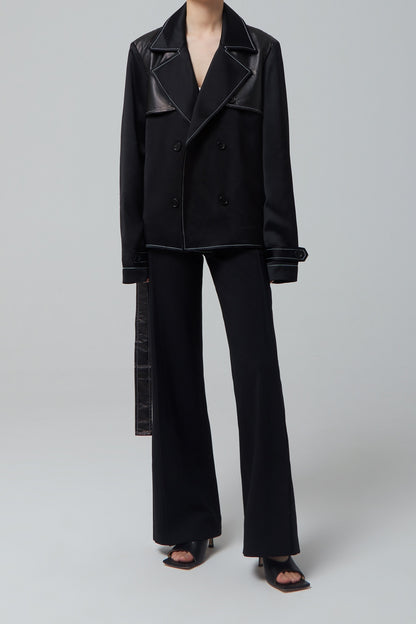 BLACK POCKET TROUSERS