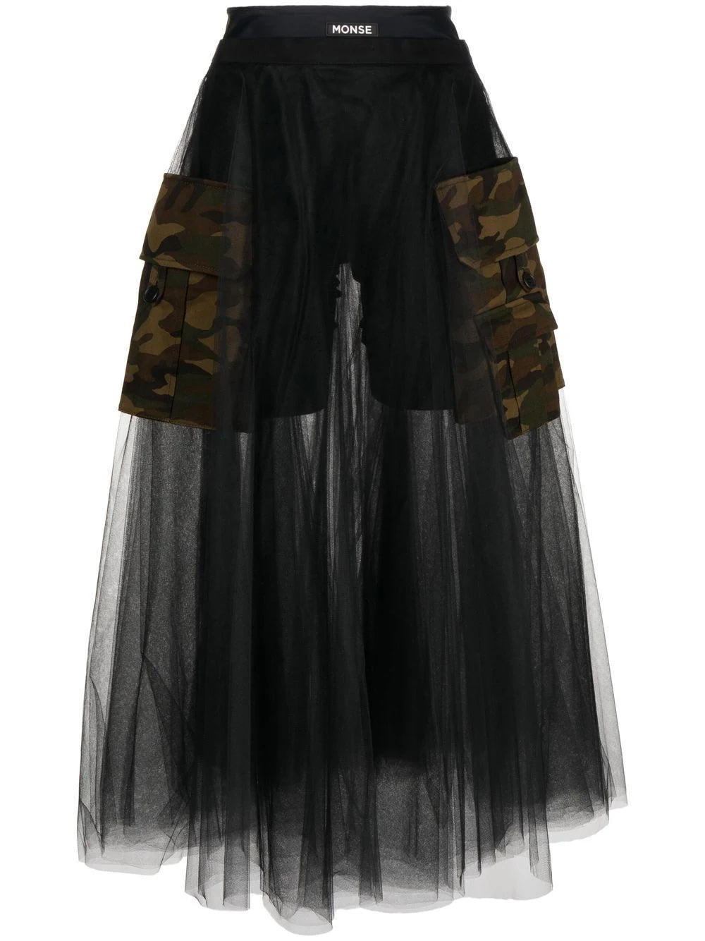 TULLE CIRCLE SKIRT WITH CARGO POCKETS
