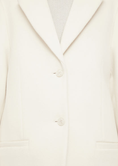 LONGLINE MELTON WOOL BLAZER