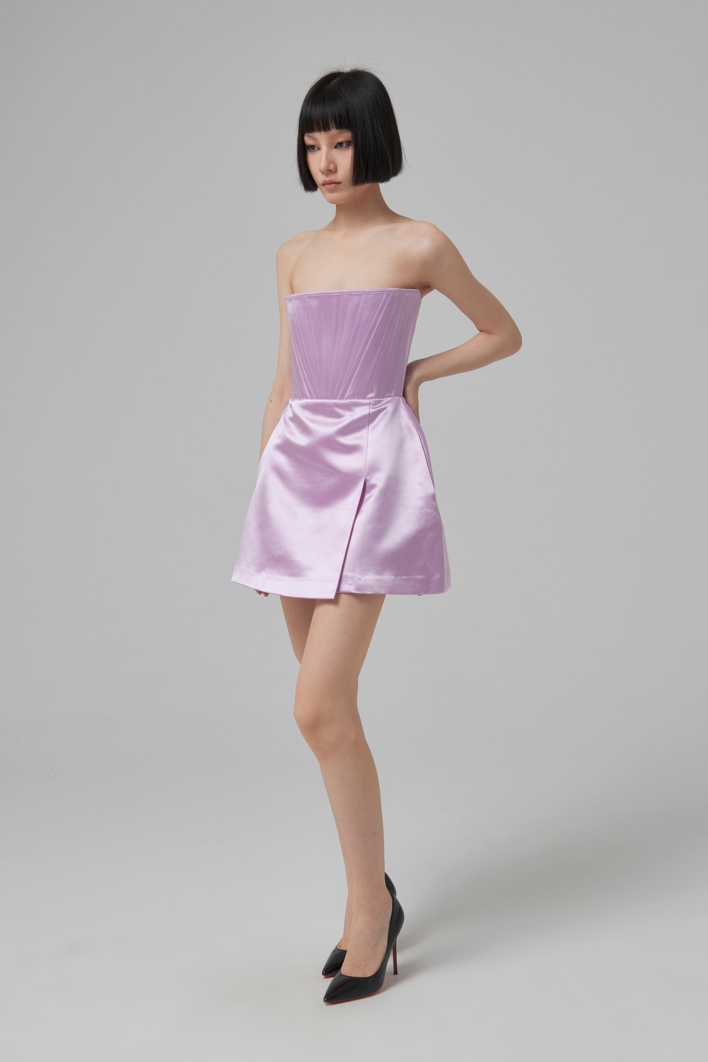BRIAR- DUCHESS SATIN STRAPLESS