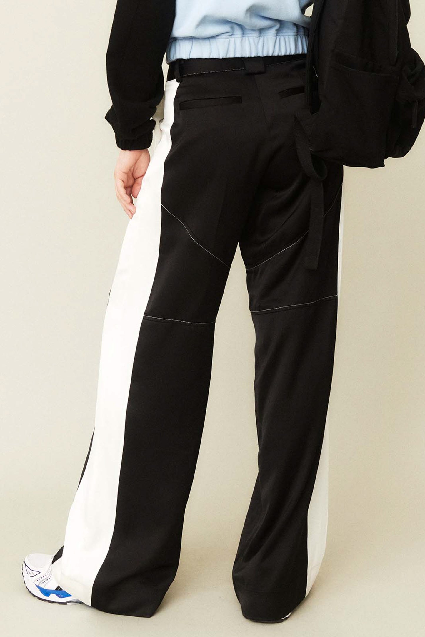 DIVIDE SATIN PANTS