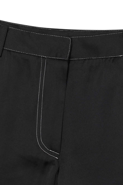 DIVIDE SATIN PANTS