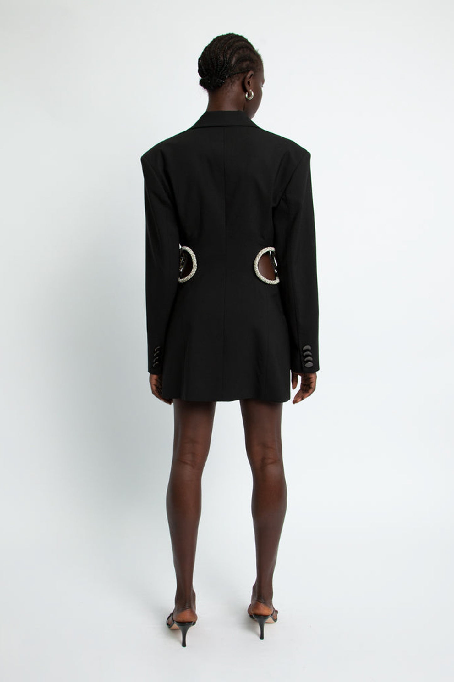 CRYSTAL LINKED BLAZER DRESS