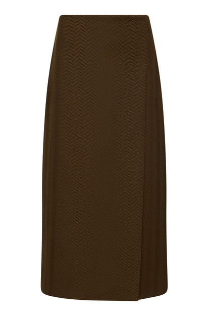 SEBELA-SKIRT-HERRINGBONE WOOL