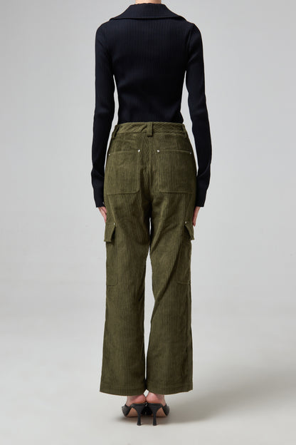 CORD PANT.IRREGULAR