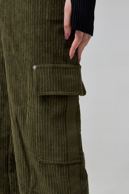 CORD PANT.IRREGULAR