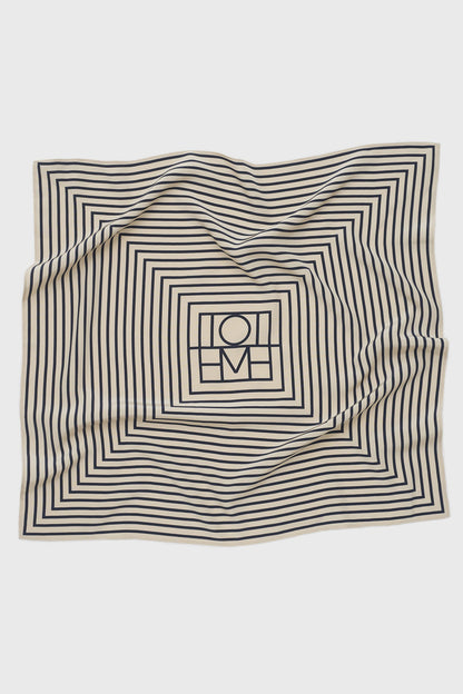 SIGNATURE MONOGRAM SILK SCARF