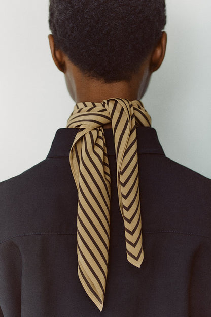 SIGNATURE MONOGRAM SILK SCARF