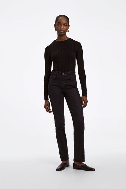 WAFFLE KNIT SWEATER