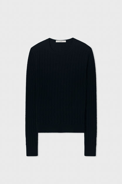 WAFFLE KNIT SWEATER