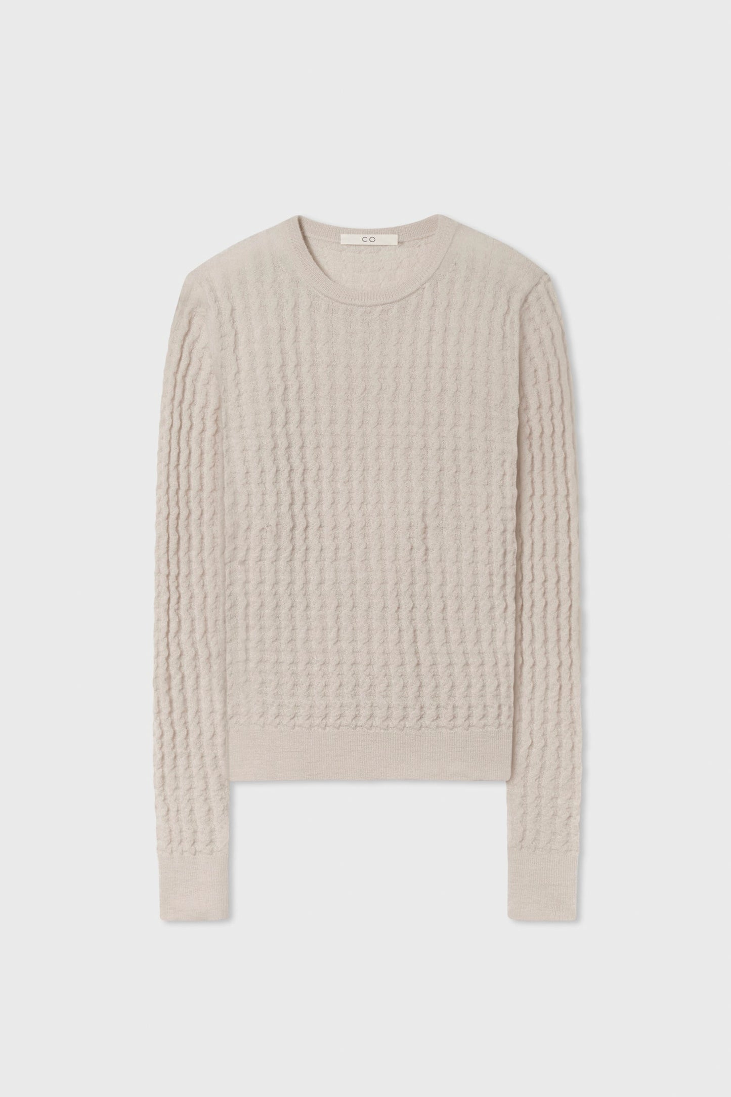 WAFFLE KNIT SWEATER