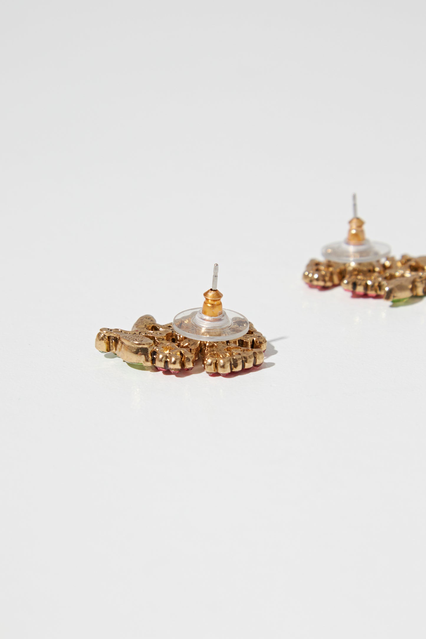 CRYSTAL FLOWER EARRI