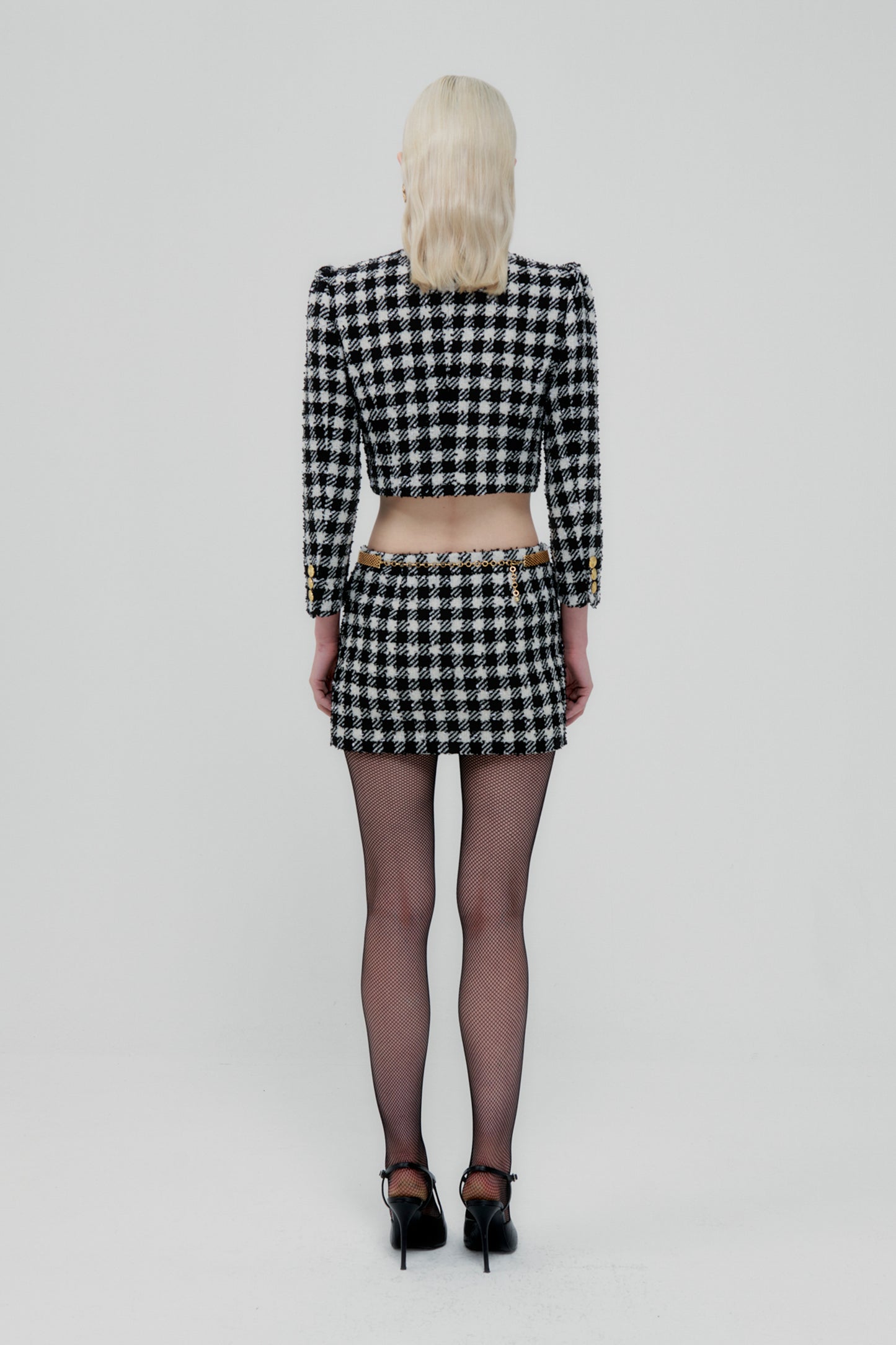 VICHY TWEED BOXY JACKET