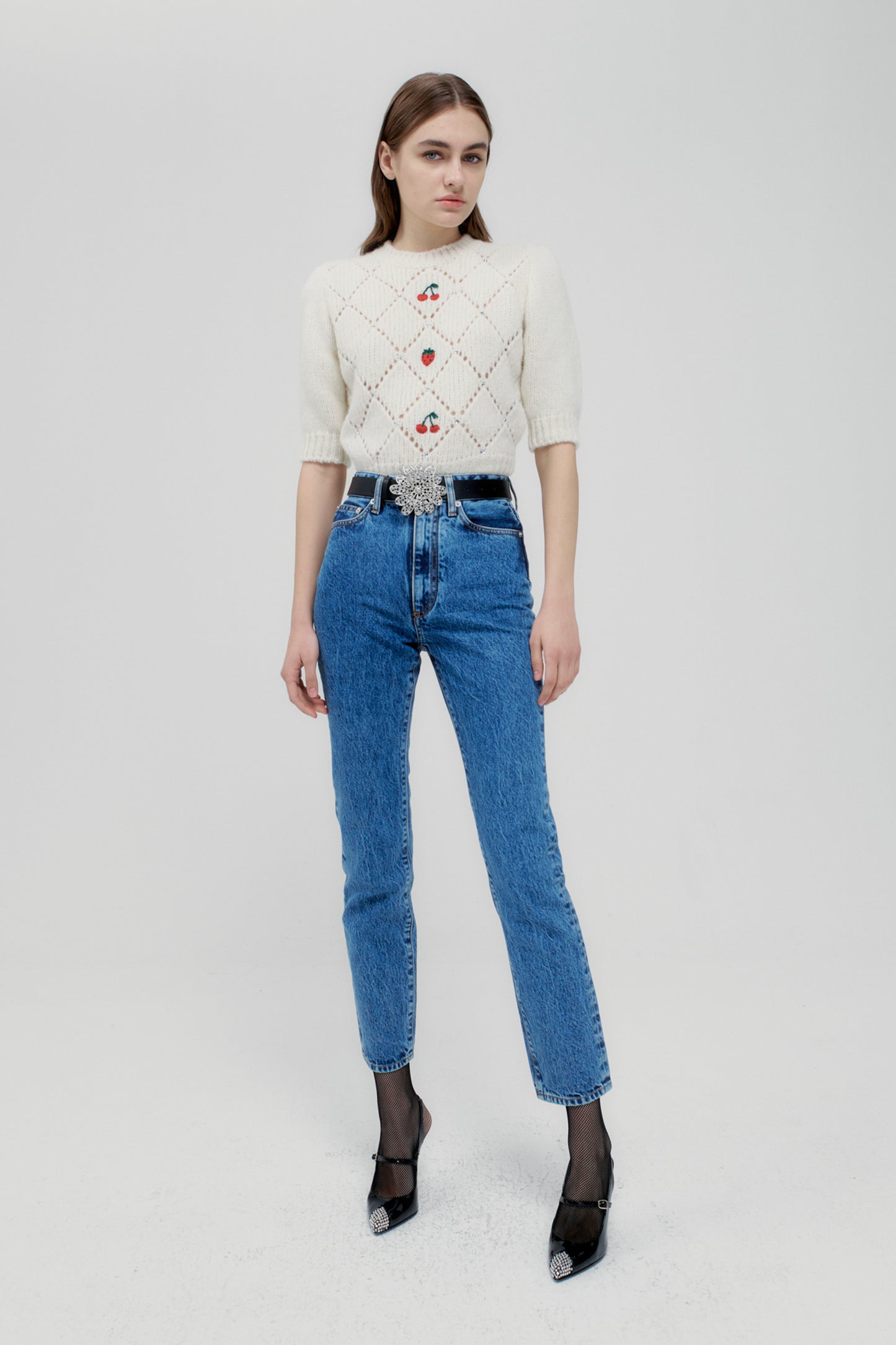 DENIM STRAIGHT JEANS