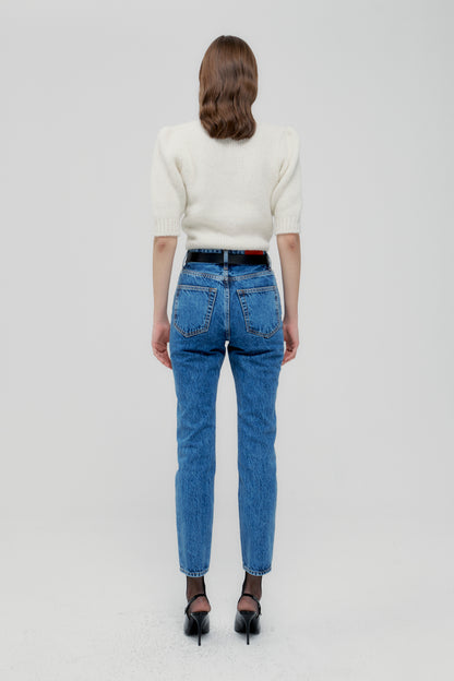 DENIM STRAIGHT JEANS