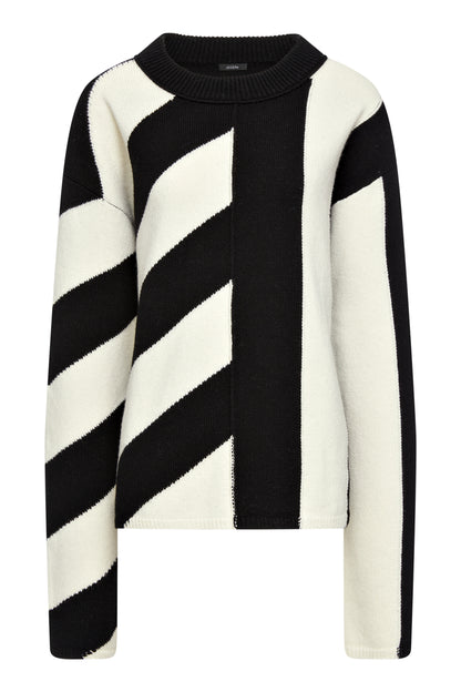 Rd Nk Ls-Graphic Knit