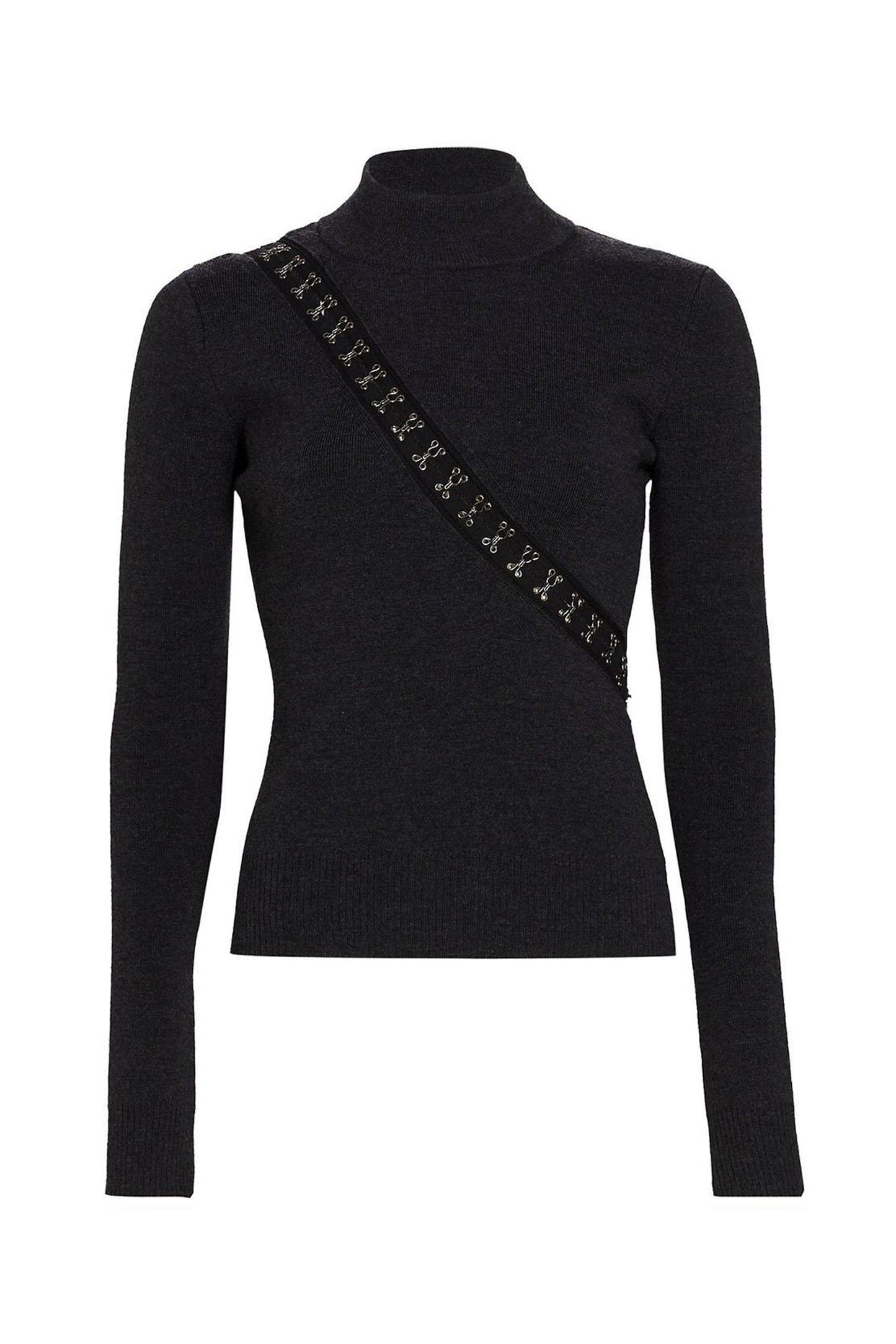 HOOK &amp; EYE TURTLENECK SWEATER