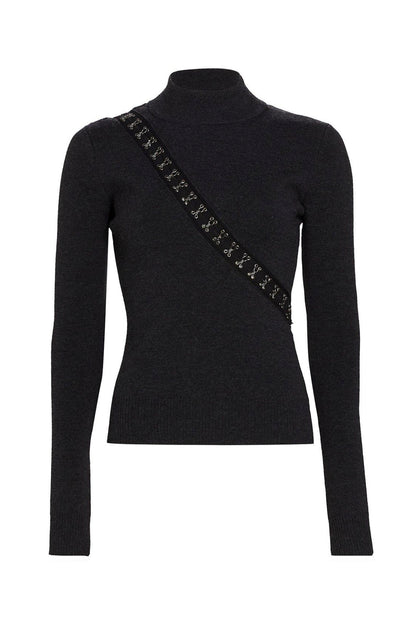 HOOK &amp; EYE TURTLENECK SWEATER