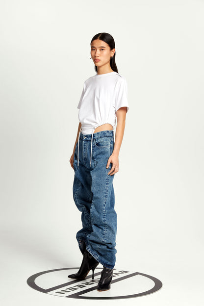 CLASSIC RUCHED BODY T-SHIRT