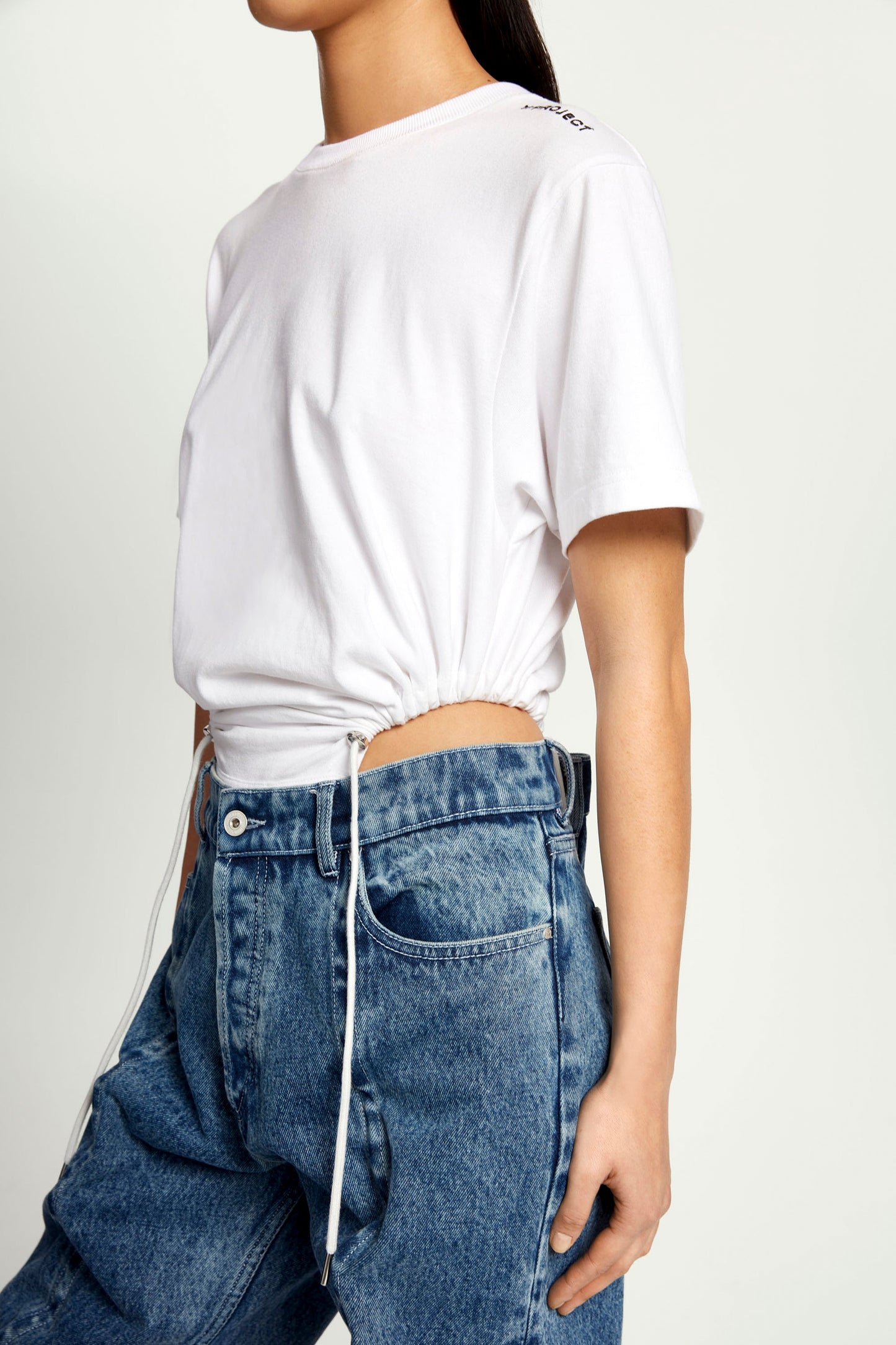 CLASSIC RUCHED BODY T-SHIRT