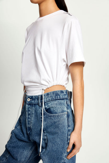 CLASSIC RUCHED BODY T-SHIRT