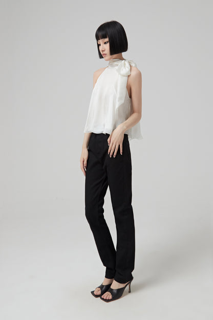 NECK TIE FLOWER CITY TOP