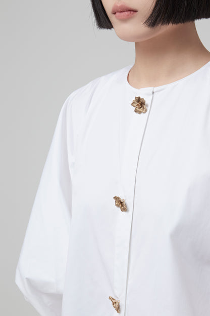 LADIES WOVEN BLOUSE