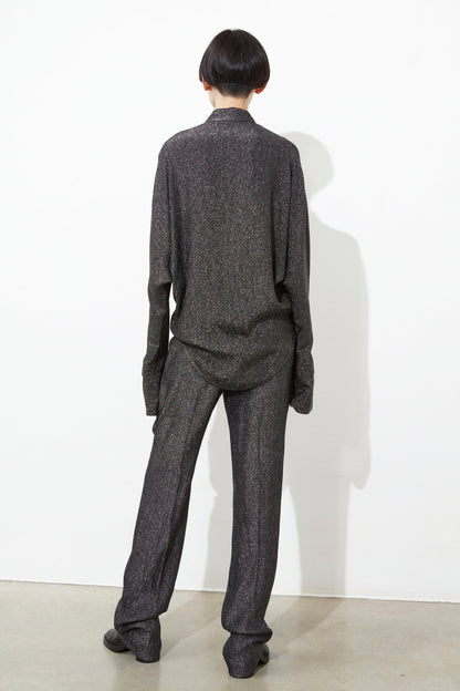 LOOSE FIT BLOUSE WITH SHIRT COLLAR