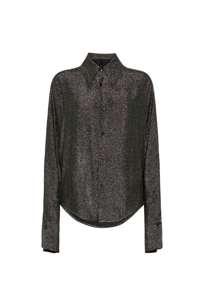 LOOSE FIT BLOUSE WITH SHIRT COLLAR
