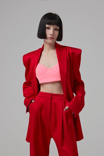 WELLS - SATIN CREPE BOYFRIEND