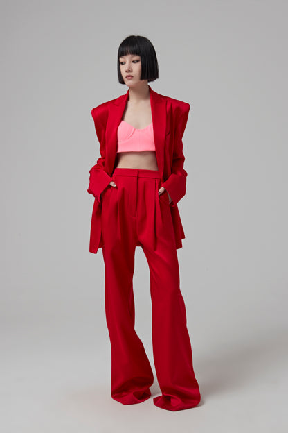 WELLS - SATIN CREPE BOYFRIEND