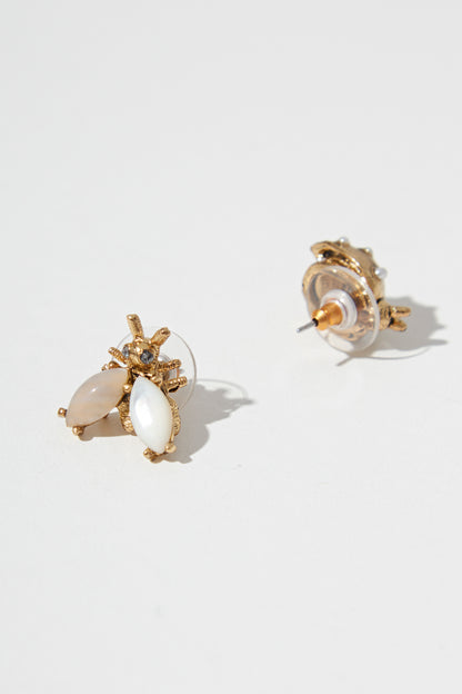 ASYMMETRIC LADYBUG EARRING
