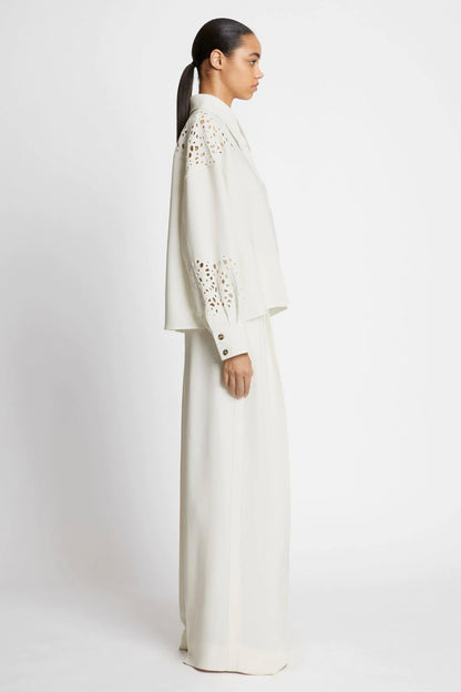 BROIDERIE ANGLAISE SHIRT